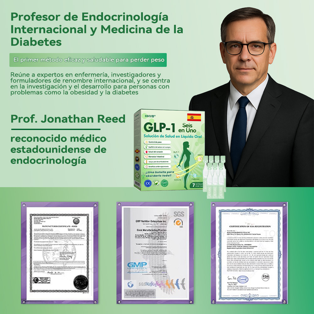 (HHVB®) ¡Solo quedan 6 cajas! ¡Hoy obtén un 30% de descuento adicional! La Solución Oral GLP-1 está clínicamente comprobada para ayudar a controlar el peso y el azúcar en sangre, con resultados duraderos en tan solo 4 a 6 cajas.